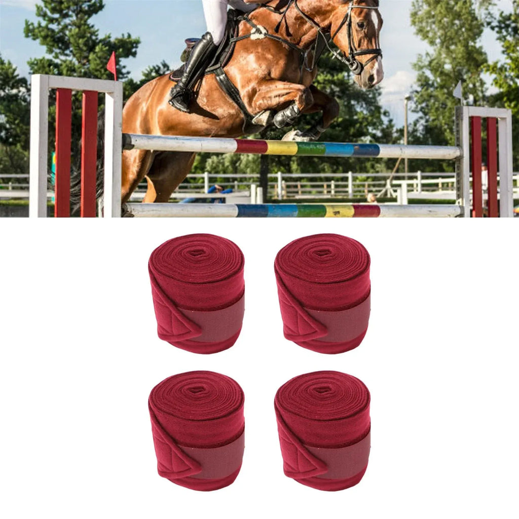 Sheep and Goat Leg Wraps, Polyester Equine Leg Bandages With Anti Slip Design for Training