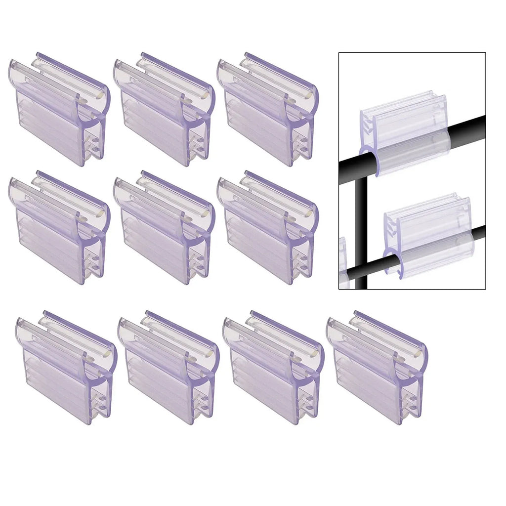 10 Pcs Gridwall Label Holder Clips, Merchandise Sign Display Holder Stands for Retail Display