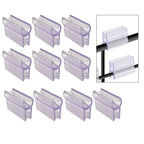 10 Pcs Gridwall Label Holder Clips, Merchandise Sign Display Holder Stands for Retail Display