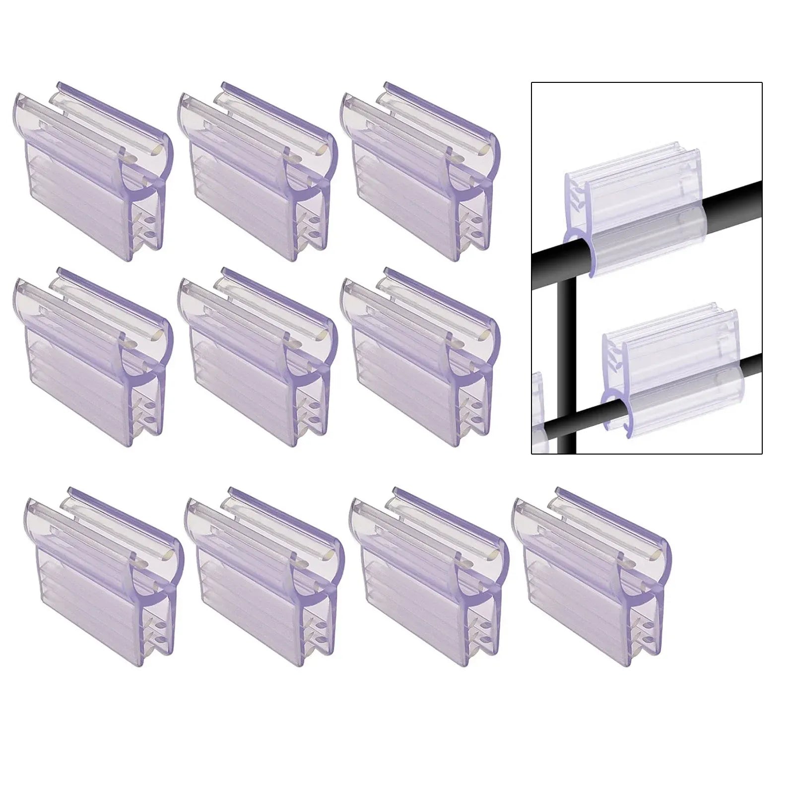 10 Pcs Gridwall Label Holder Clips, Merchandise Sign Display Holder Stands for Retail Display