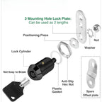 5 Pack Cabinet Locks With Keys, Keyed Alike RV Storage Door Camper Toolbox Cam Locks, 1 in