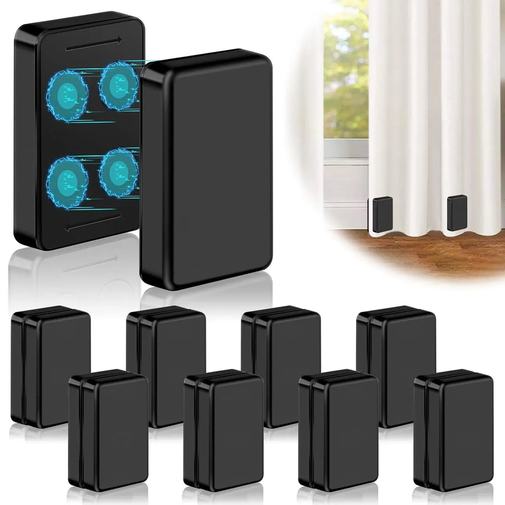 16 Pcs Outdoor Curtain Weights, 8 Pairs Waterproof Magnetic Drapery Weights for Curtains Tablecloths Patio and Shower