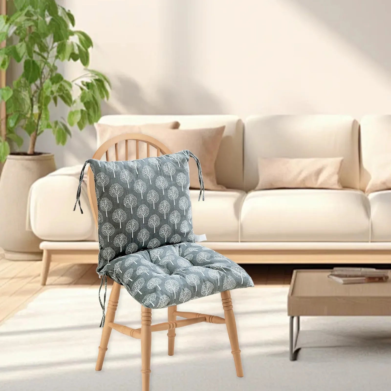 High Back Chair Cushion, Rainproof All Weather Indoor Outdoor Porch Swing Rocking Chair Replacement Seat Pad, 15.7 x 15.7 x 15.7 in