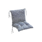 Blue High Back Chair Cushion, Rainproof All Weather Indoor Outdoor Rocking Chair Pad With Straps, 15.74 x 15.74 in