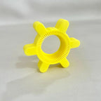 Easy Twist Bottle Cap Opener, Ergonomic Plastic Lid Remover for Seniors Weak Hands and Arthritis, Yellow