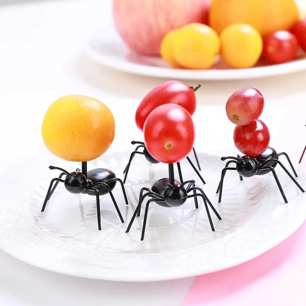 36 Pcs Ant Food Picks, Fruit Snack Cake Picks for Parties and Tableware Decoration