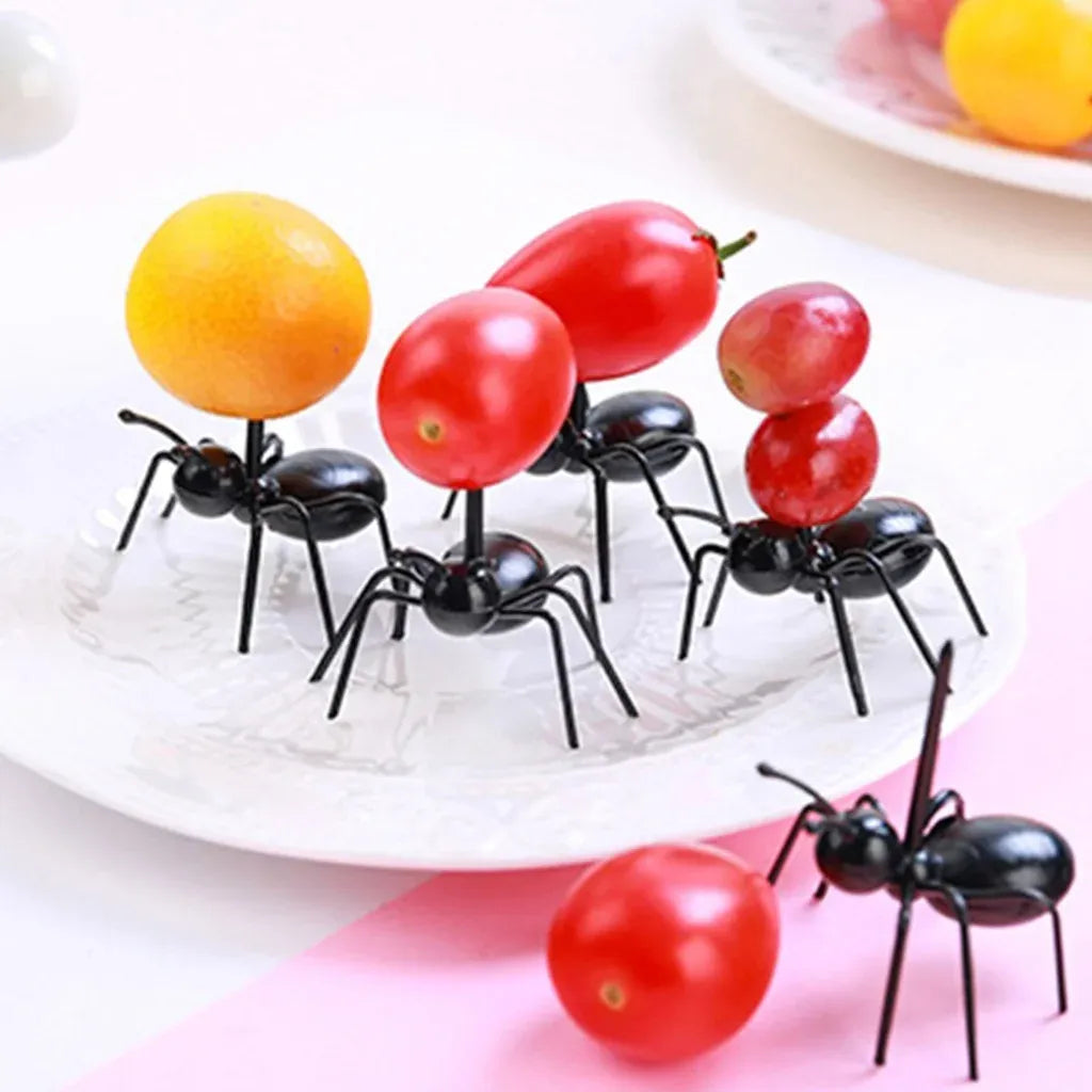 36 Pcs Ant Food Picks, Fruit Snack Cake Picks for Parties and Tableware Decoration