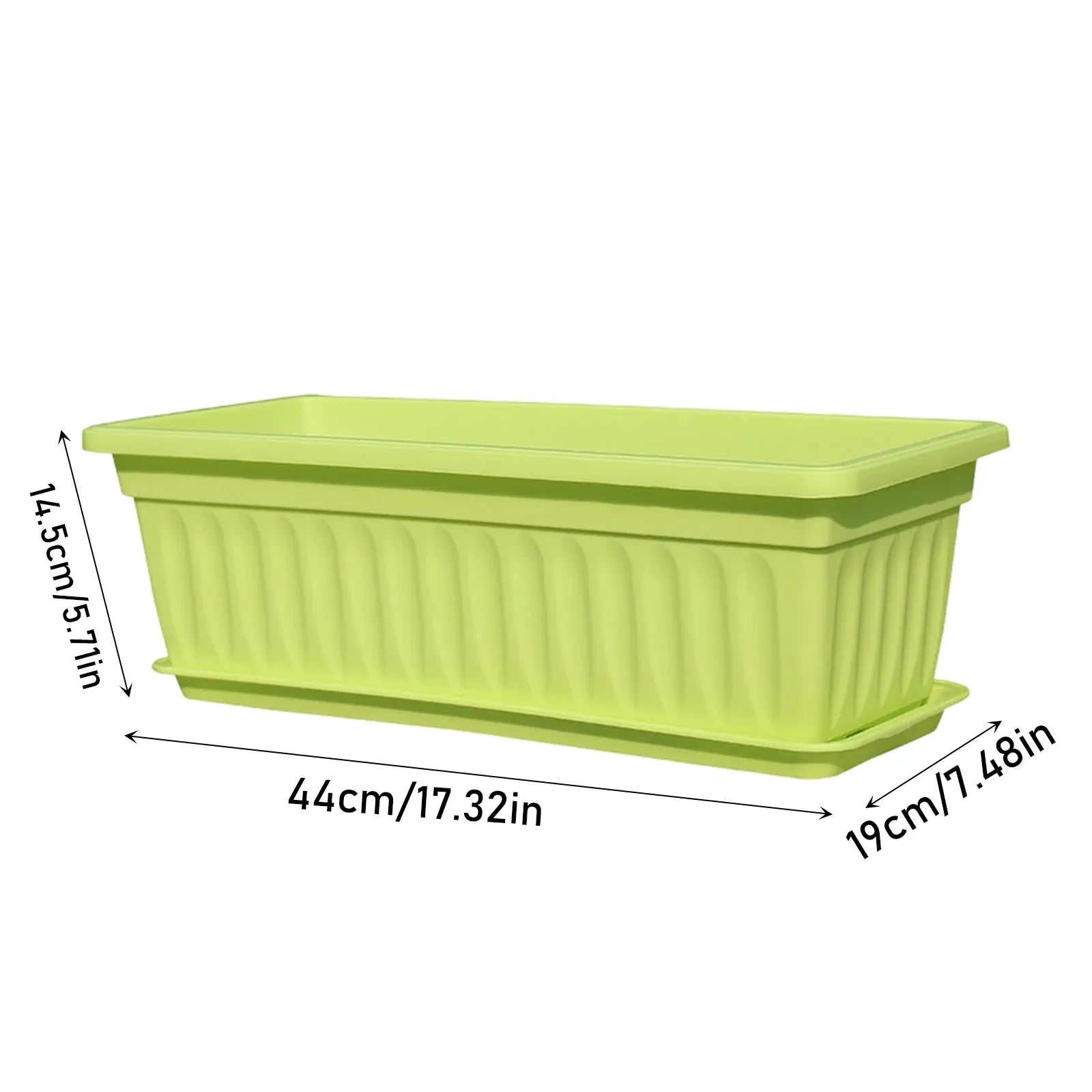 1 Pc Purple Garden Planter Box, Rectangular Outdoor Herb and Vegetable Container for Backyard Balcony, 28 x 7 in