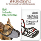Black Soft Air Mesh Dog Muzzle for Extra Small Dogs, Adjustable Reflective Full Coverage Mouth Guard for Grooming Scavenging, Size XS