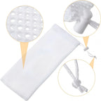 6 Pieces White Finch Sock Feeders, Thistle Seed Hanging Bird Feeder Bags for Outdoor Garden Yard Wild Birds, 4.7 x 11 in