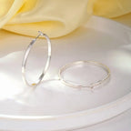 316 Sterling Silver Hoop Earrings for Women, Lightweight Hypoallergenic Large Earrings, 30/40/50 mm