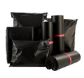 100pcs Black E-commerce Mail Bags, 45 x 60cm