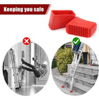 4 Pcs Rubber Ladder Feet Covers, Stepladder Tips, Stepladder Feet, Universal Rubber Replacement Ladder Feet for Folding Ladders for Home, 50 x 20 mm