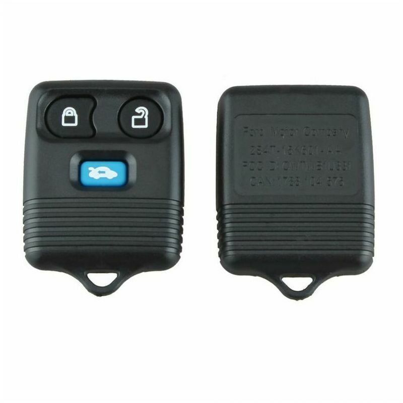 2 Pcs Black 3-Button Replacement Remote Key 433 MHz Compatible with Ford Transit Mk6 2000-2006 Connect 2000-2007