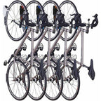 Bicycle Rack, Wall-Mounted Bicycle Rack with Rubber Coating, for 2 Bicycles, Wall-Mounted Bicycle Supports for Indoor and Outdoor Use