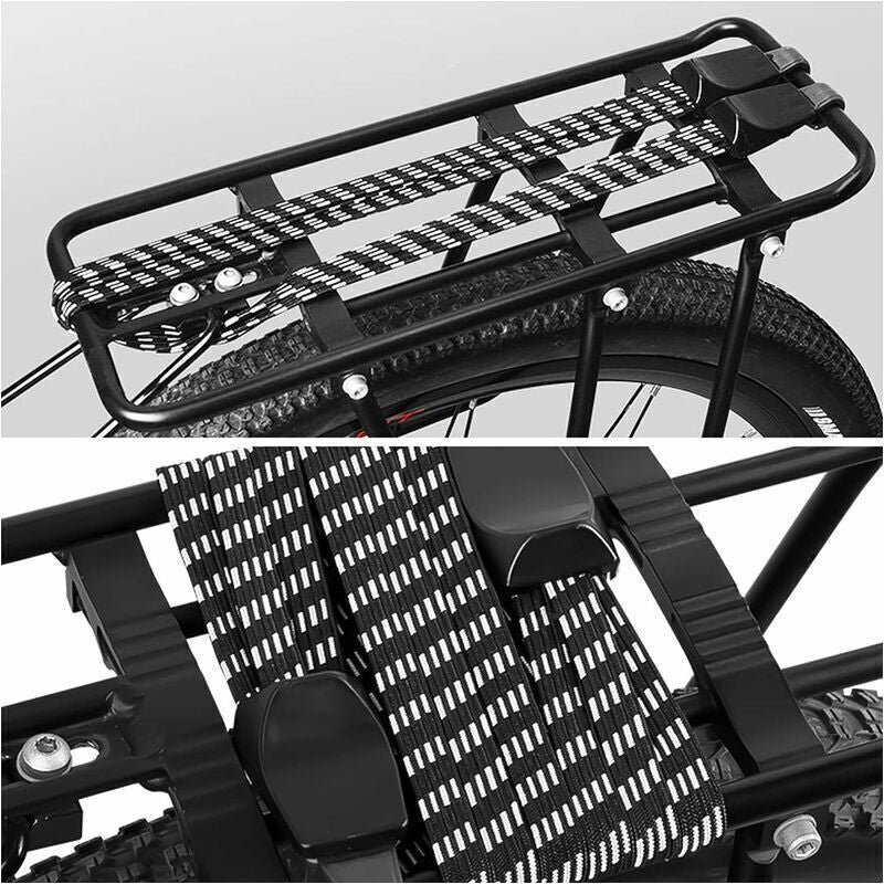 4 Pcs Elastic Bungee Cords with Hooks, Sl Gt, 3 in 1 Luggage Straps, Bicycle Bungee Cord, Bike Luggage Strap