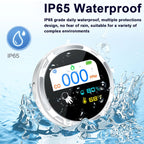 Portable Carbon Monoxide Detector with 2.1 Inch Screen, Multifunction Temperature and Humidity Tester, Electrochemical Sensor, IP65 Waterproof