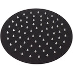 Ultra Thin Rainfall Shower Head, Fixed Rainfall Waterfall, Black Stainless Steel Round Shower Head, 8 Inch