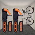Rubber Coated Bike Rack Wall Mounted Bike Holder 2 Bike Wall Mounts Indoor and Outdoor Use