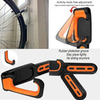 Rubber Coated Bike Rack Wall Mounted Bike Holder 2 Bike Wall Mounts Indoor and Outdoor Use