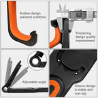 Rubber Coated Bike Rack Wall Mounted Bike Holder 2 Bike Wall Mounts Indoor and Outdoor Use