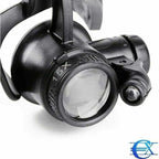Headband Magnifier Head-Mounted Magnifying Glasses LED Light 10X, 15X, 20X and 25X Magnifications