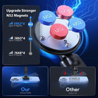 Car Phone Holder, Powerful Magnets, for Dashboard and Windshield Suction Cup Phone Holder Compatible with iPhone and Android Automobile Cradle