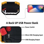 1 Pack Rechargeable LED Floodlight 30W 2000LM Site Floodlight Work Light 3 Modes Portable Lantern USB LED Floodlight for Camping, Construction Site