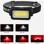 Rechargeable Headlamp with Red Light LED Headlamp for Outdoor Hiking Running Camping Accessories