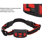LED Headlamp, Highlight Headlight, Rechargeable Headlamp, Red Taillight for Camping, Hiking