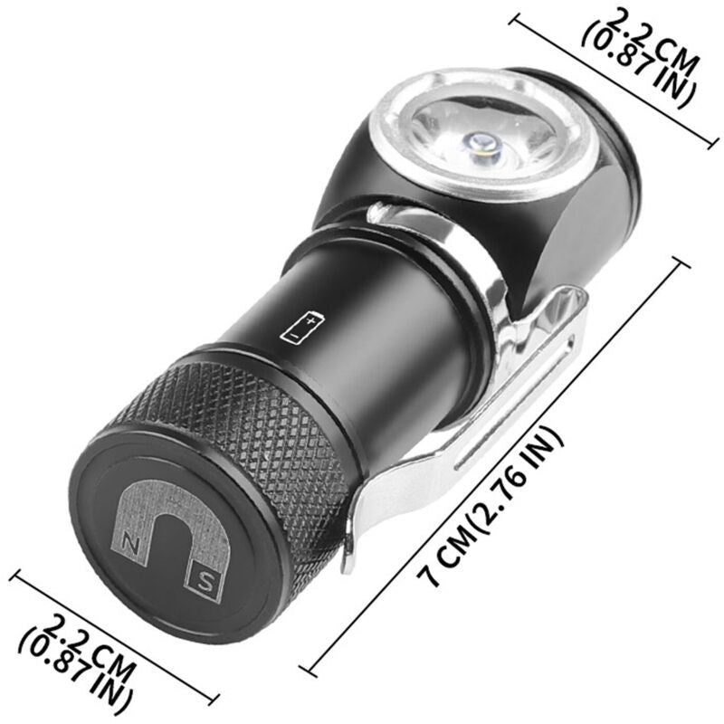 Multifunctional High Brightness LED Headlamp, Lightweight Rechargeable Headlamp with Magnetic Pen Holder for Outdoor Emergency