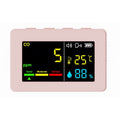 3-in-1 Portable Air Quality Meter, CO, Temperature and Humidity, Color Screen, Carbon Monoxide Detector with Voice Alarm and Battery Display