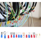 300 Pcs Cold Pressed Pre-Insulated Round Terminals Electrical Wire Terminal Connector