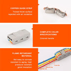 20 Pcs 11 28 AWG PCT-2-3 Electrical Cable Quick Wiring Connector Conductor Terminal Block