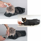 Cat Grooming Bag, Durable and Versatile Cat Restraint Bag to Keep Cats Safe During Grooming and or Bathing