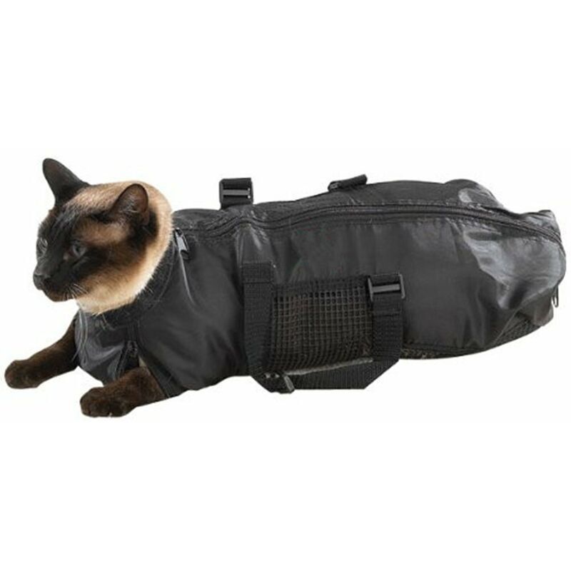 Cat Grooming Bag, Durable and Versatile Cat Restraint Bag to Keep Cats Safe During Grooming and or Bathing