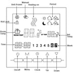 Digital Heating Thermostat 2-Wire Connection with Programming 6 Working Days and 2 Weekend Periods