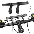 Bicycle Handlebar Extender, Multifunctional Double Bicycle Handlebar, Aluminum Alloy Bracket, Extension Frame, Flashlight Holder, 20 cm
