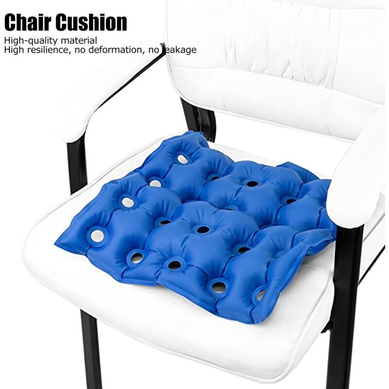 Inflatable Seat Cushion Comfortable Chair Cushion for Wheelchair Use at Home and Office