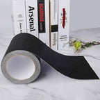 Anti-Slip Tape, Adhesive for Stairs, Friction, Abrasive for Safety, Stepladder, Indoor, Outdoor, High Traction, Black, 15 cm x 5 m