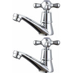 1 Pair Bathroom Sink Faucet Hot and Cold Basin Faucet