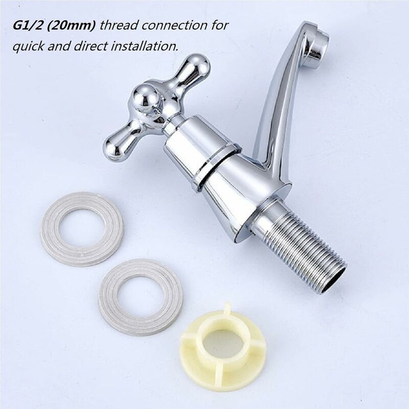 1 Pair Bathroom Sink Faucet Hot and Cold Basin Faucet