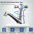 1 Pair Bathroom Sink Faucet Hot and Cold Basin Faucet