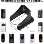 Doorbell Cover, Waterproof Metal Cover Wireless Doorbell for Video Camera, Chime Button, Wireless Doorbell Ring
