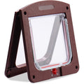Cat Flap for Cats Dogs Small Cat Flap Door Microchip 4 Way Lockable Easy to Install
