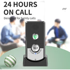 2 Pcs Wireless Home Intercoms, Two-Way Calling, Ultra Long Range Wireless Portable Voice Intercom for Seniors, Room-to-Room Communication, Ringtone