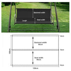 1 Pcs Grey, Swing Chair Seat Cover, Garden Swing Canvas, Waterproof Swing Seat Cover, Windproof Cover, Replacement for Outdoor Chair, 138 x 50 x 50 cm