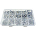 500 Pcs Stainless Steel Box Set M3 M4 M5 Round Head Bolt Screw Nut Disc Head Internal Hex Screw