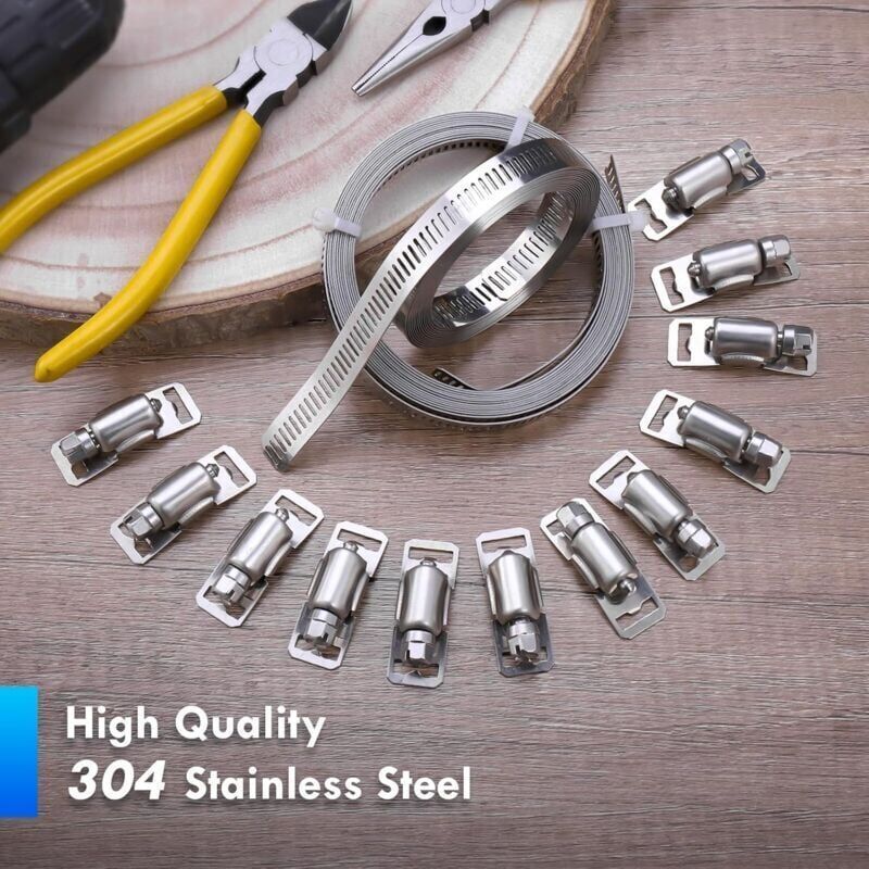 Hose Clamps, 304 Stainless Steel Hose Clamps, Adjustable Hose Clamps, Stainless Steel Hose Clamps