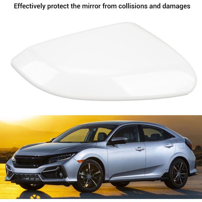 Mirror Cover with Reinforced Anti-Collision Protection and Weatherproof Compatible with Honda Civic 2016-2021 White Right 76201 TBA A11